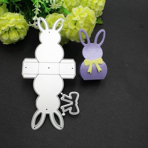 3D Rabbit Frame gate box Metal Cutting Dies Stencils for DIY Scrapbooking Stamp/photo album Decorative Embossing DIY Paper Cards