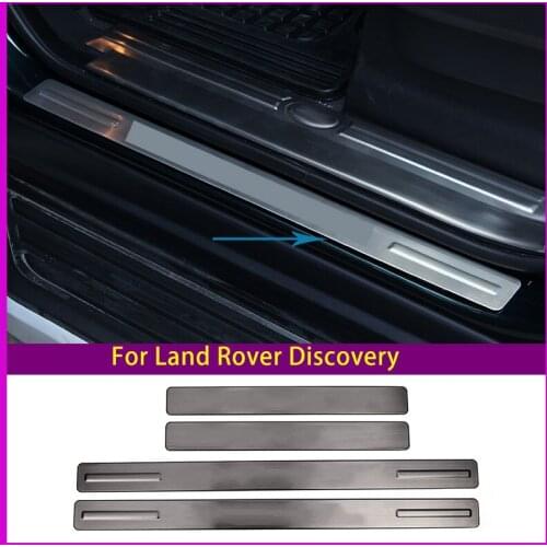 4 Pcs For Land Rover Discovery 4 LR4 2010-2016 Car Accessories 304 Stainless Steel Outside Door Sill Scuff Plates Cover Trim