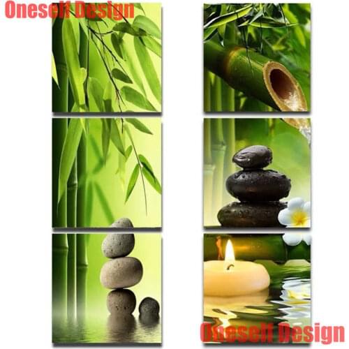 5d diamond painting full square/round green bamboo 5d diamond mosaic sale picture of rhinestones decoration home wall sticker