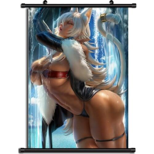 Mushoku Tensei Ghislaine Dedoldia Anime Fabric Colth Wall Scroll Poster Home Decor Cosplay Uncensored