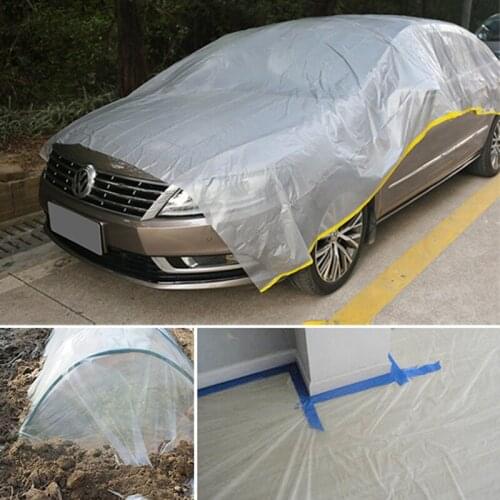 Car Dust Cloth Disposable Dust Cover Waterproof Simple Convenient Transparent Plastic Furniture Cover Cloth