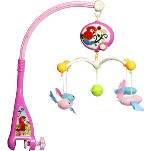 Babycim Cute Parrot Ney Voice Baby Crib Tropic pink