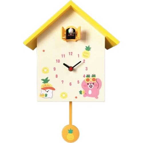 Cuckoo Clock Nordic Wall Clocks Modern Design Wall Watches Cuckoo Desk Clock Mechanism Kids Rooms Mind Gift Orologio Da Parete