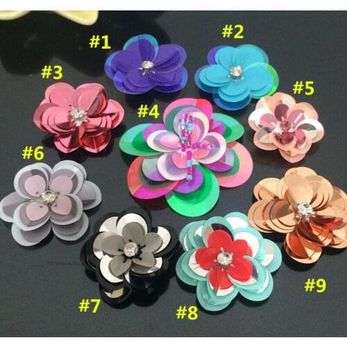 Flower Beaded Patch for Clothing Sewing on Patch Beading Applique Hat Decoration Patch DIY Accessories
