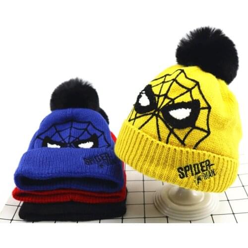 Disney childrens cartoon thickened warm boy and girl knitted hat baby hat