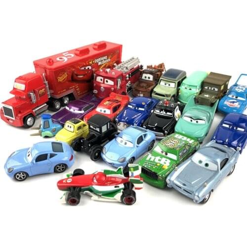 Dianey Pixar Cars 1:55 Scale Diecast Metal Lightning Mcqueen Doc Hudson Alloy Toys Car Model Brand New Brio Cartoon Cars For Kid