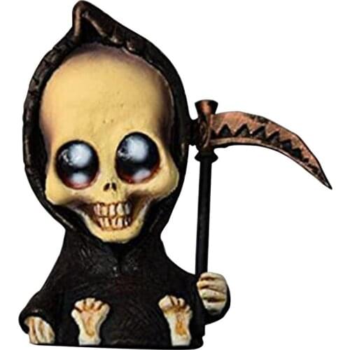 Cute Kawaii Baby Statue Of Death Holy Festival Resin Crafts Halloween Interior Decorations