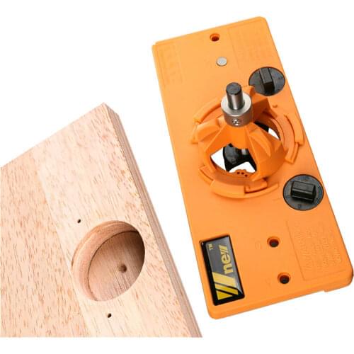 NEW Concealed 35MM Cup Style Hinge Jig Boring Hole Drill Guide + Forstner Bit Wood Cutter Carpenter Woodworking DIY Tools