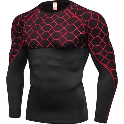 2021 New large-type Men Compression T-shirt men Sporting Skinny Tee Shirt Male Gyms Running T-shirt Fitness Sports men t-shirts