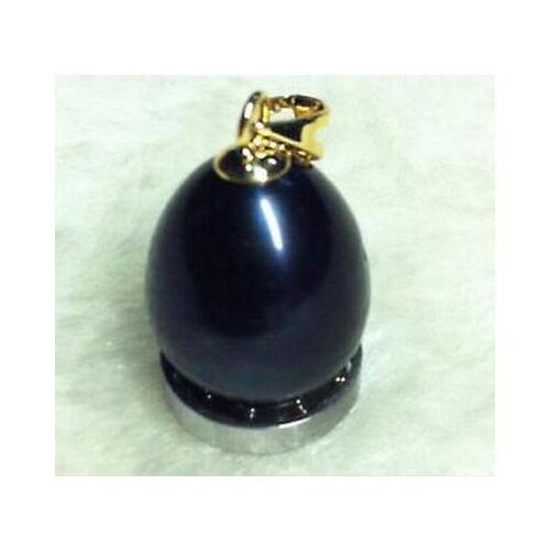 New hot CHARMING STUNNING DROP 11X13 REAL SOUTH SEA BLACK PEARL NECKLACE PENDANT new