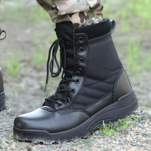 New Men Hiking shoes High Top Desert combat boots light weight waterproof Tactical boots camping climbing hunting sneakers