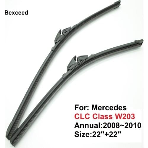 1 Pair (22"+22") New High Quality Bexceed of Car Windshield rubber wipers Blade For Mercedes CLC Class W203