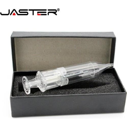 JASTER Doctor syringe usb with box USB Flash Drive pendrive 4GB 8GB 16GB 32GB 64GB USB 2.0 Pen drive U disk Memory Stick gift