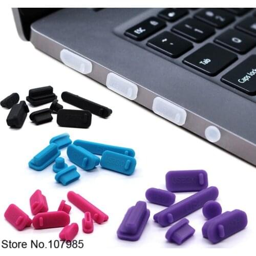 Silicone Dust Plug Protector For Xiaomi Mi notebook Air 12 13 Pro 15 laptop 12.5 13.3 15.6 inch Laptop Dust Plugs Ports