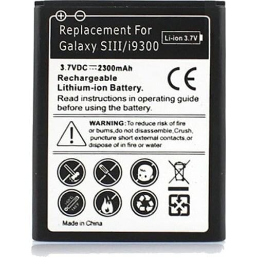 Ciszean 1x 2300mAh EB-L1G6LLU Replacement Battery For Samsung Galaxy S3 III i9300 I9308 I9305 T999 L710 i747 i535 L300 S960L