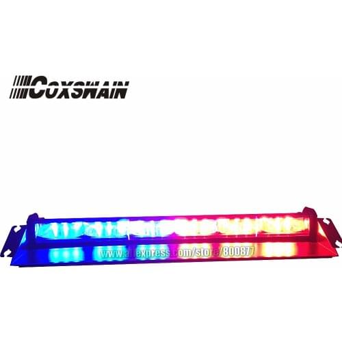 High brightness LED dash light, LED visor light, emergency warning light LED windshield light, 3W LED, powered by cigarette plug