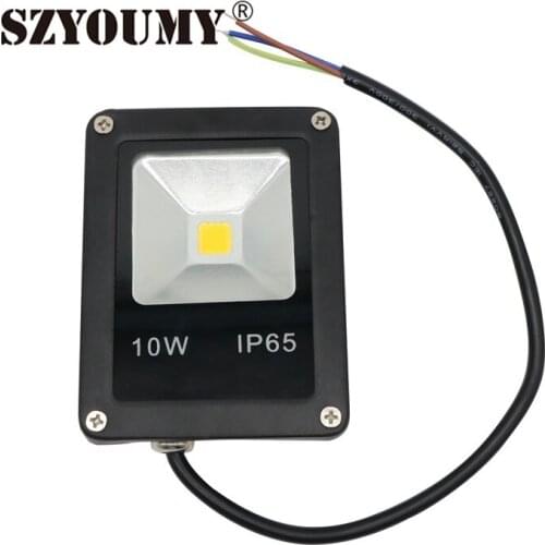 SZYOUMY Ultrathin LED Flood Light 10W AC85-265V Waterproof IP65 COB Spotlight Outdoor Garden Lamp Floodlight Lighting