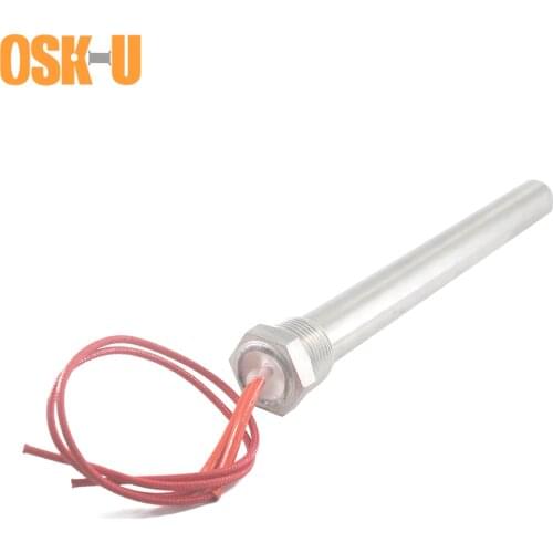 3/4" Tubular Cartridge Heating Element 20mm Tube Diameter 220V Electric Cartridge Heater Element 0.3KW/0.5KW/1KW/1.5KW/2KW