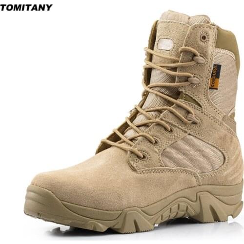 Outdoor Hiking Shoes Mens Professional Climbing Trekking Camping Hunting Shoe Man Waterproof Military Tactical Boots Men