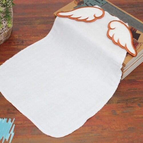 Baby Cotton Cartoon Super Soft Square Towel Angel Wings 4 Layers 2020 Baby Convience Carry Daily Care Pad