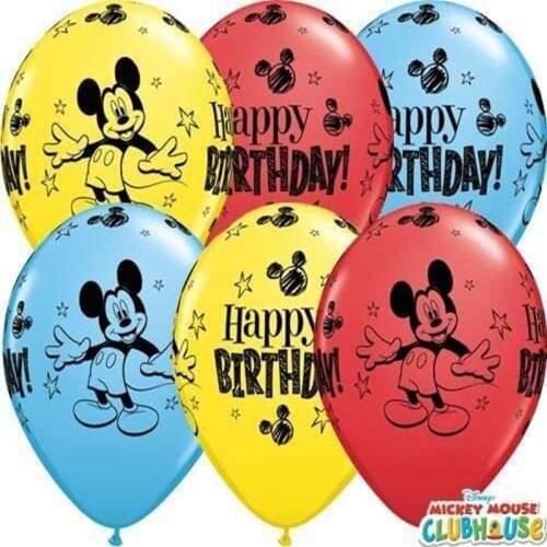 10pcs Disney Minnie Mickey Mouse Latex Balloon Birthday Party Decorations Baby Shower Decor Kids Party Mickey Balloon Air Globos