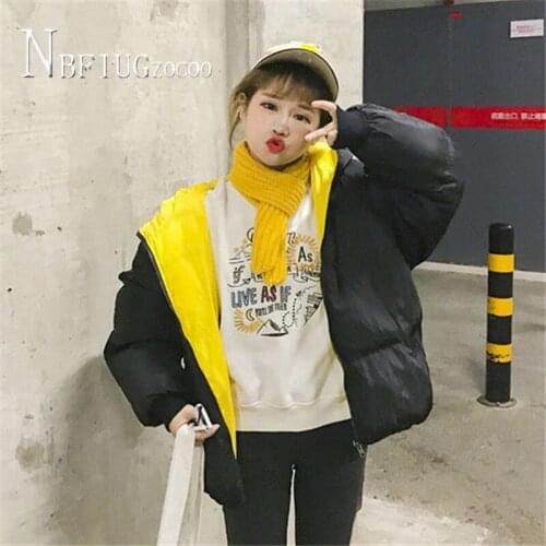 Winter 2 Sides Can Wear Women Parkas Fashion Thick Female Jacket