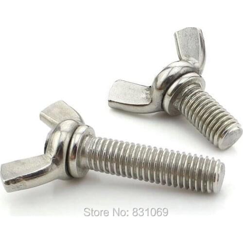 20pcs/Lot Metric M5x40mm Stainless Steel Wing Bolt Butterfly Bolt Screw Brand New