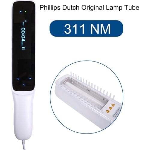 311nm Narrowband UVB Phototherapy Light Therapy LCD Digital Timer Control Goggle Included Vitiligo Eczema Psoriasis EU US Plug