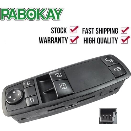For Mercedes-Benz W169 W245 A160 A180 B200 Car Power Window Switch Master Control 1698206410 A1698206410