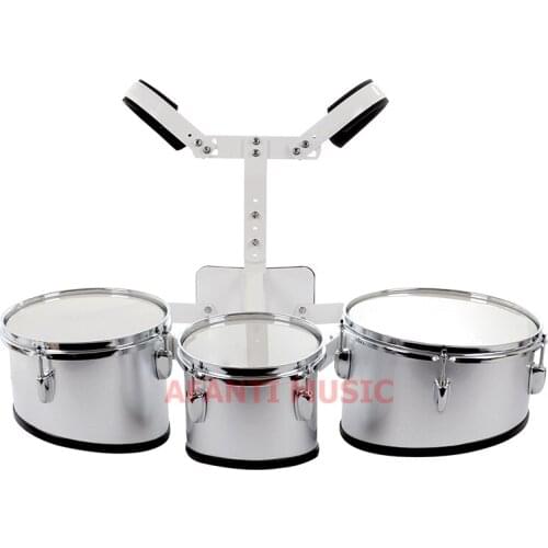 Afanti Music 3 PCS / Silver Marching Drum (MAD-111)