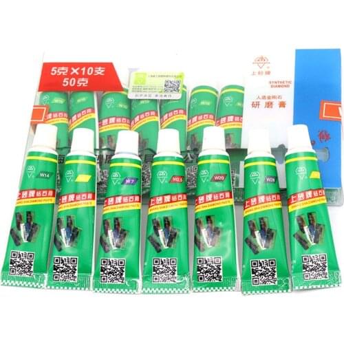 High Quality 6pcs Diamond Abrasive Paste Needle W0.5-W40 Grinding Polishing Tube Lapping Compound Metal Jade Amber Buffing Tools