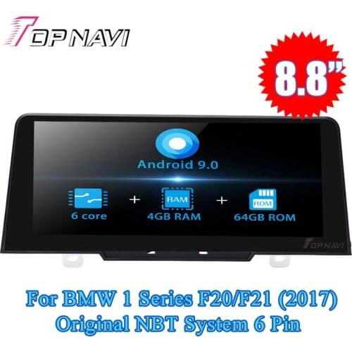 Topnavi Android 9.0 Car Radio Player For BMW 1 Series F20/F21 (2012 2013 2014 2015 2016 2017) GPS Navigation 2 Din Video NO DVD