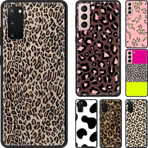 Leopard Zebra Cover Smartphone Silicone Soft Case For Samsung Galaxy S8 S9 S20 FE S21 Plus Ultra S10E Coque