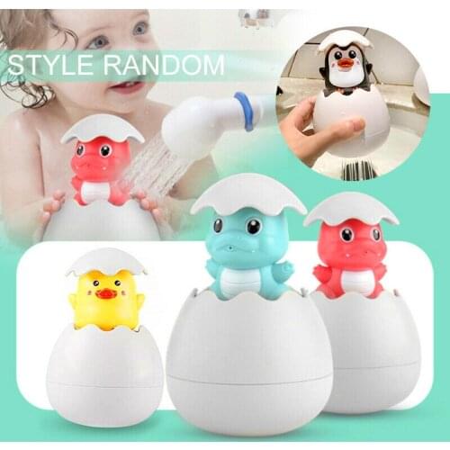 Kids Baby Bathing Swimming Toy Dinosaur/Duck/Penguin Egg Water Spray Sprinkler Gifts SAL99
