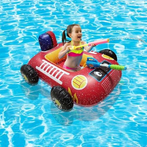 Baby Swimming Ring Summer Inflatable Toddler Float Mattress Kid Child Swim Pool Water Cartoon Seat Car Trainer Water Playing Toy