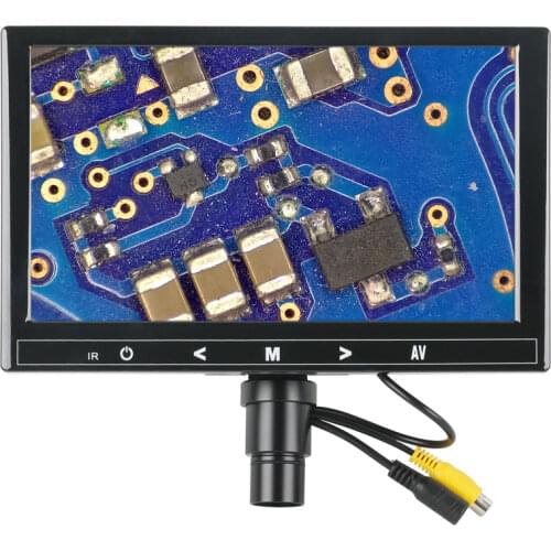 9 Inch Digital LCD 480 Lines AV Electronic Video Microscope 23.2mm Tablet Camera For Watch Phone Jewelry PCB Welding Inspection