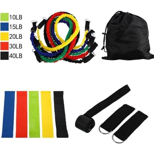 Newly Expander Home Gyms Workout Pull Rope Tubes Resistance Bands Set Rubber Band Training Physical Yoga Exercise Fitness Tool