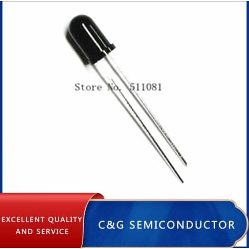 100pcs 5mm LED Infrared receiver 940NM IR detector sensor Infrared Phototransistor