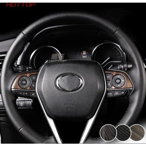 ABS steering wheel Moulding Cover For Toyota Camry 2018 2019 8 8th XV70 car stylingaccessories