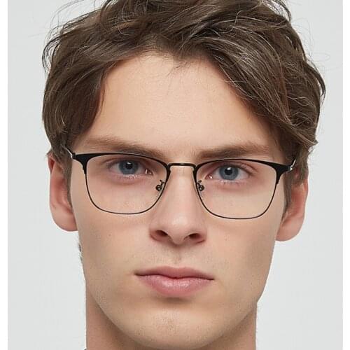 New Mens Glasses Frame Clear Glasses Classic Business Eyeglass Frame Male Optical Frame Square Eyewear 80008