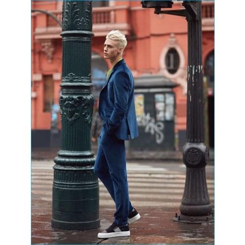 Latest Coat Pant Designs Navy Blue Velvet Prom Men Suit Slim Fit Tuxedo 2 Piece Custom Groom Suits Terno Masculino Jacket+Pant