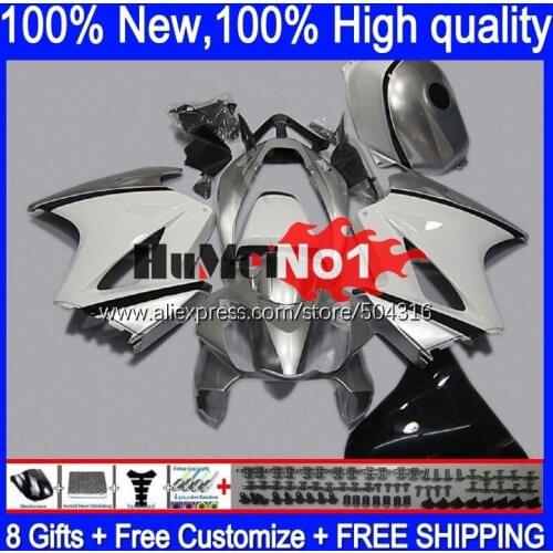 Interceptor For HONDA VFR800 VFR 800RR 800 RR 00 01 02 03 04 05 130MC.21 white silver VFR800RR 2007 2008 2009 2011 2012 Fairing