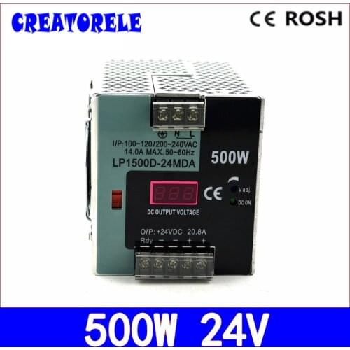 Ac to dc 500w LP-500-24 500w 24v 20.8a -Single Output StrLP Digital display led driver source switching power supply volt