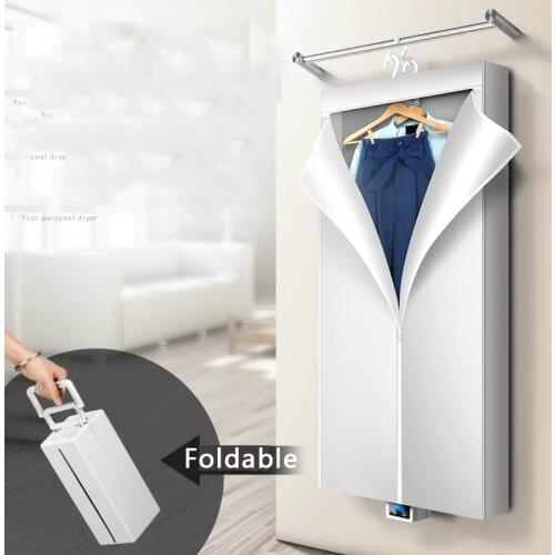 Portable Clothes Dryer Mini Drying Rack Foldable Heater Hanger for Home Travel Garment Rack Dryer Electric Heater Control Cloth