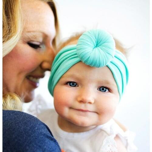 Infant Baby Headband For Girls Hair Bands Headwear Soft Nylon Elastic Headwrap Children Turban Newborn Baby Hair Accessories
