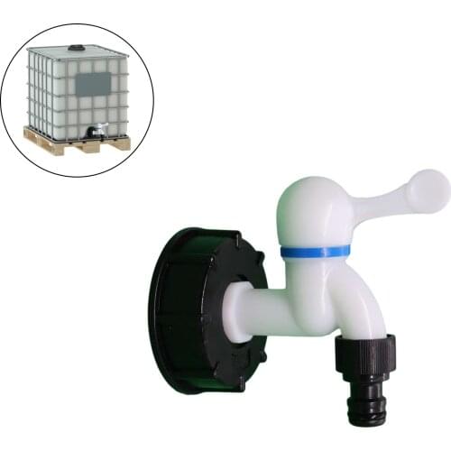 Durable S60X6 IBC Tank Tap Adapter 1/2in 3/4in Coarse Thread Connector