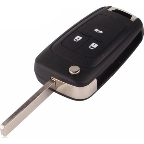 Car Entry Remote Control Key Fit for Cruze Flip Folding Hot Car Remote Key Shell Case 3 Buttons