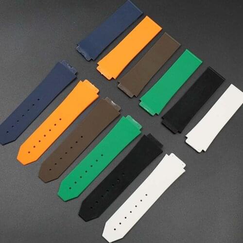 Watch accessories for mens HUBLOT silicone strap ladies rubber waterproof sports strap