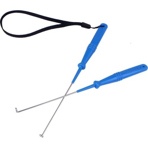 Fishing Hook Remover Stainless Steel Hook Detacher Removal Fishhook Disgorger with Aluminum Handle Fishing Tackle Tool