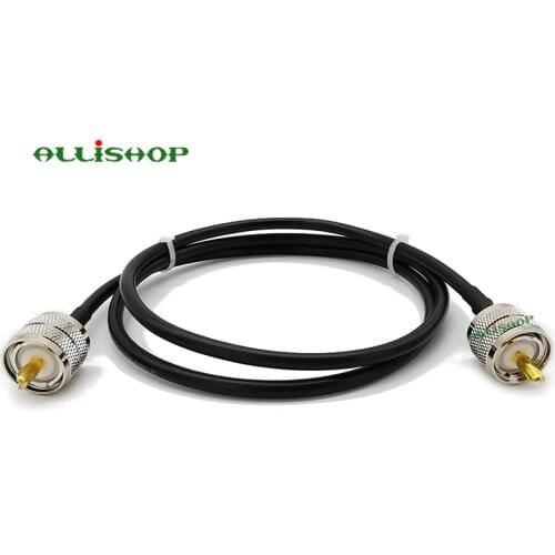Pl259 to pl259 male RG58 Coaxial Cable Pigtail Jumper UHF PL-259 male Connector Antenna Cable For CB, Amateur Ham Radio